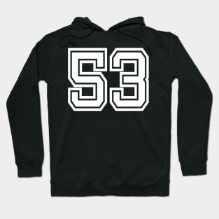Number 53 for a sports team, group, or community T-Shirt Hoodie